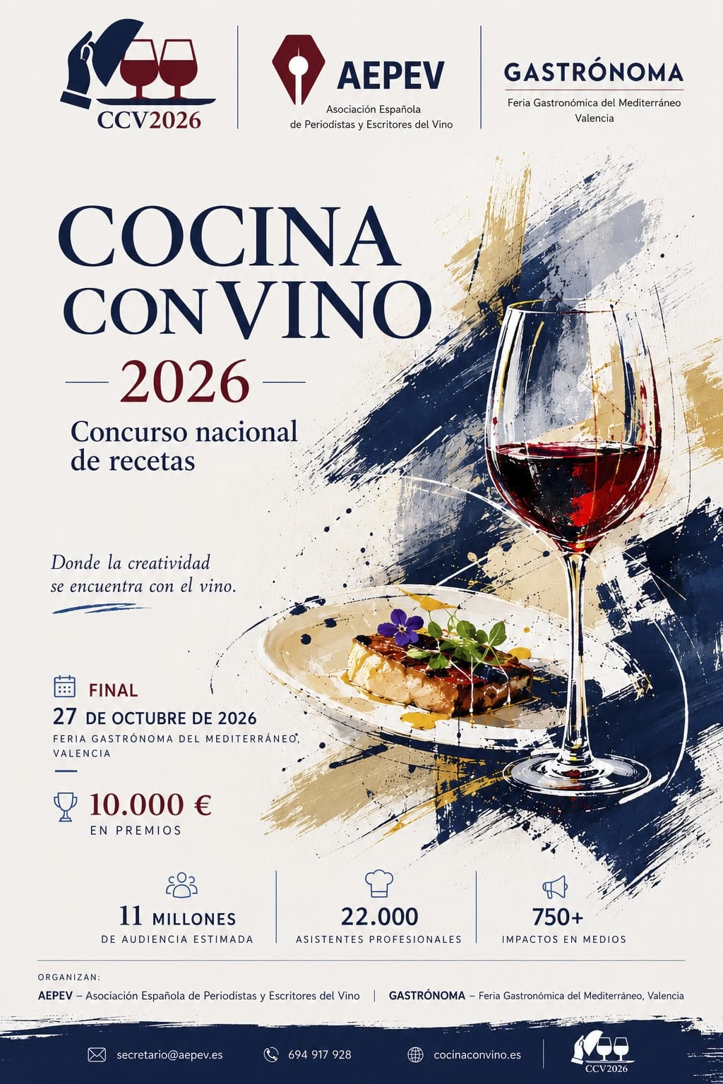 Cartel oficial Cocina con Vino 2026